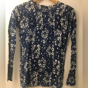 KOKUN print fitted sweater Sz Lg